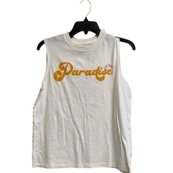 Women's Paradise Graphic Tank Top - Cream XL - Picture 3 of 3